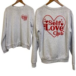 Self Love Club Gray Sweatshirt